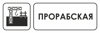 И02  прорабская (пленка, 300х100 мм) - Охрана труда на строительных площадках - Указатели - Магазин охраны труда Протекторшоп